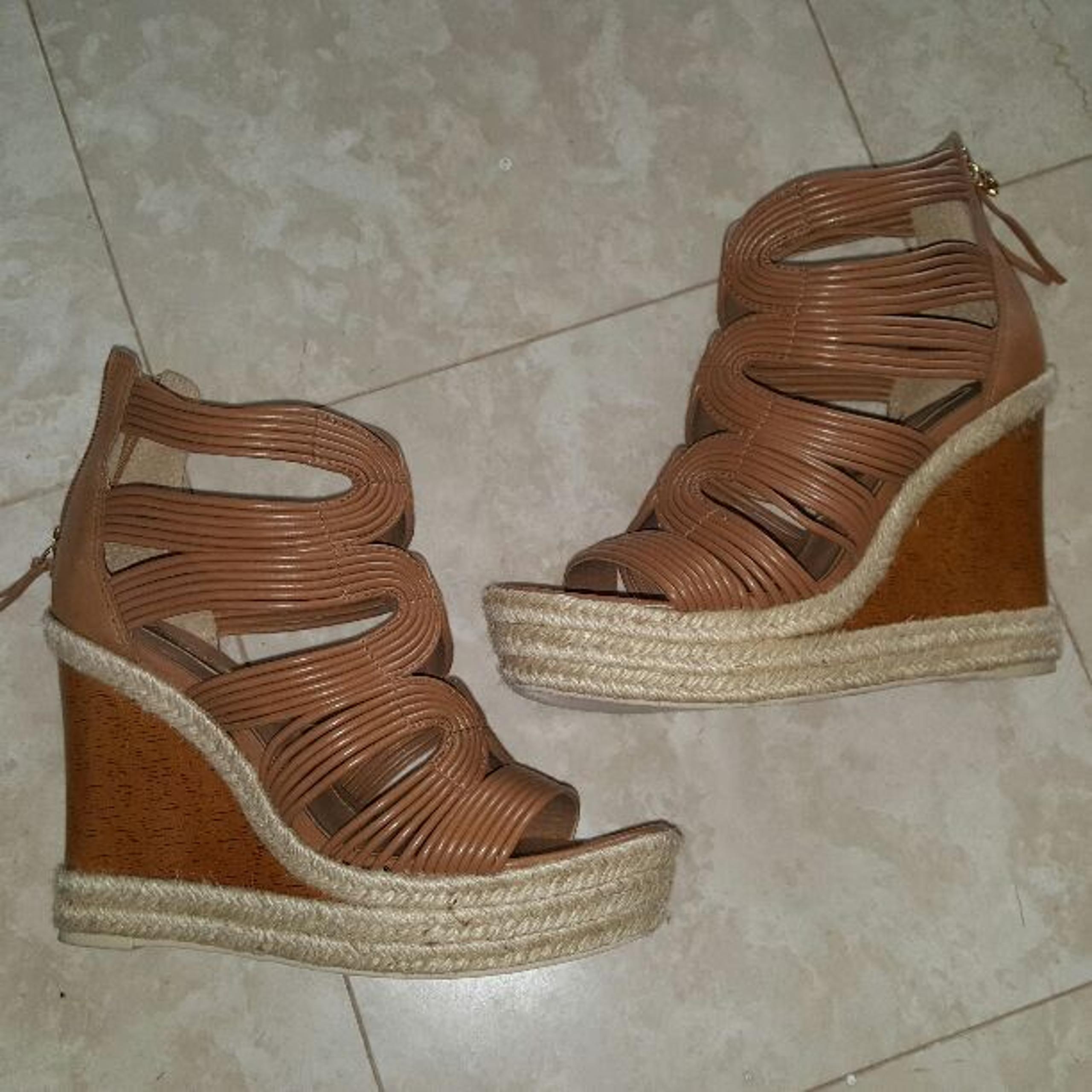 Bcbg Max Azria wedge sandals 7.5