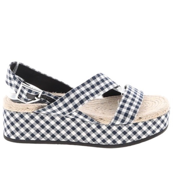 Rag & Bone Womens Megan Blue Espadrilles
