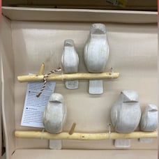 Crane Baby 2-Piece Wooden Wall Decor - Birds NEW
