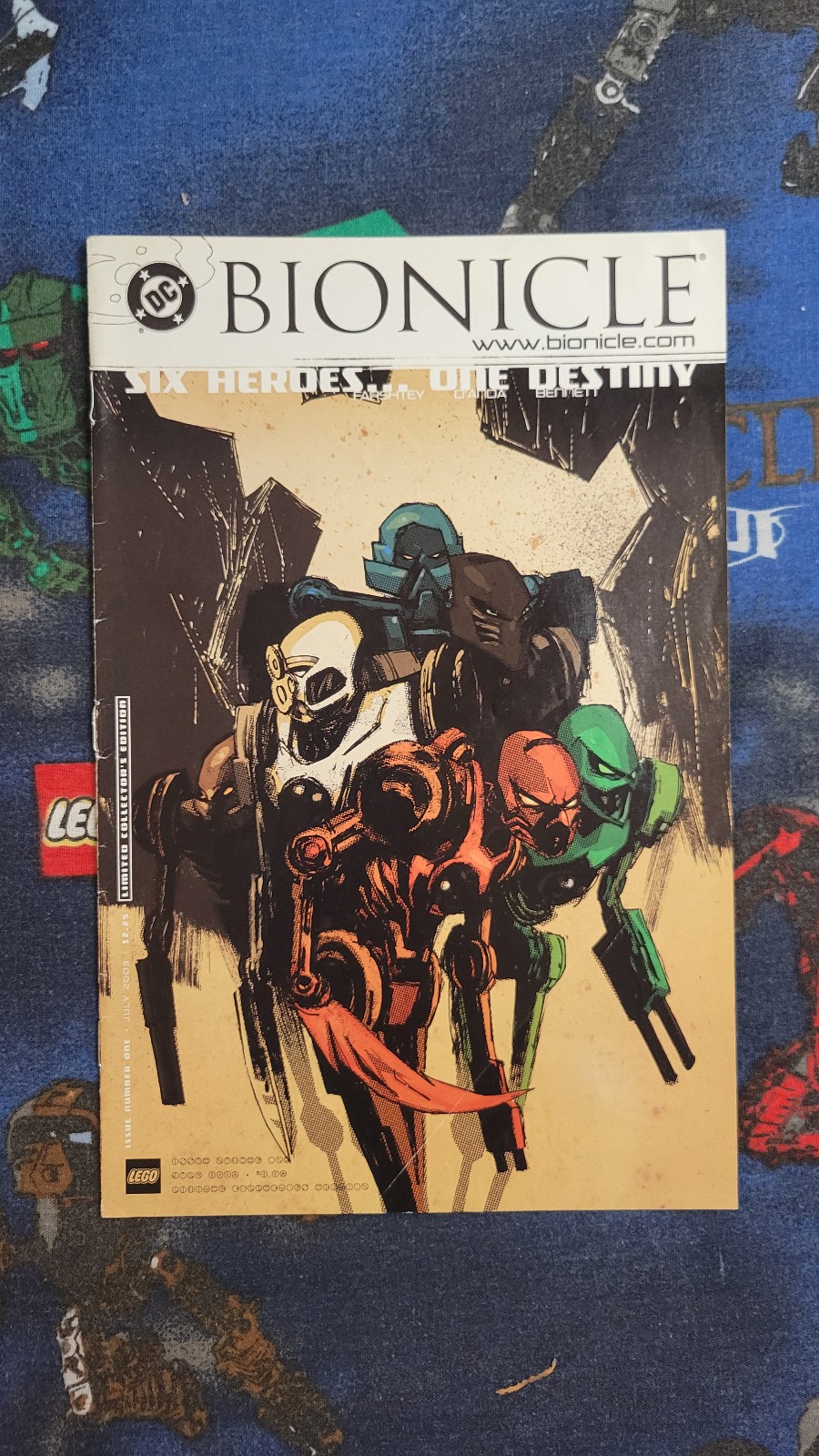 Bionicle #1 Six Heroes One Destiny San Diego Comic Con 2003 Edition Comic