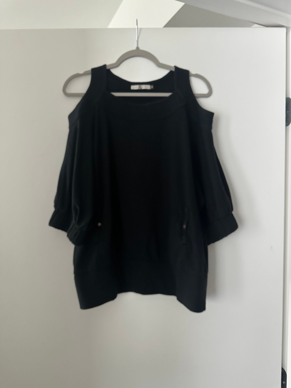 Mike & Chris Black Cutout Sweatshirt.