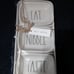 Rae Dunn EAT NIBBLE TASTE mini plates on