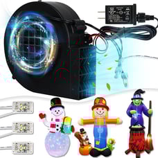 Inflatable Motor Replacement Fan with 3 LED Light & 12V 1.25A