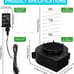 Inflatable Motor Replacement Fan with 3 LED Light & 12V 1.25A