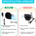 Inflatable Motor Replacement Fan with 3 LED Light & 12V 1.25A
