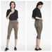 NYDJ Women's Sculpt-Her Pull On Skinny Legging Capri Pant Black Size XL
