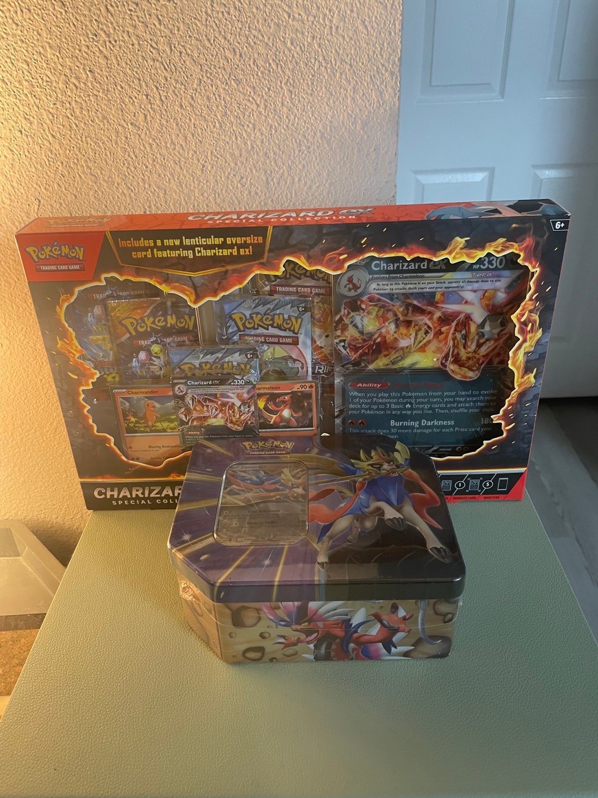 Pokemon Charizard Ex Box Plus Zacian Ex Box