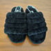UGG Fluff Yeah Slides slippers Black size 6