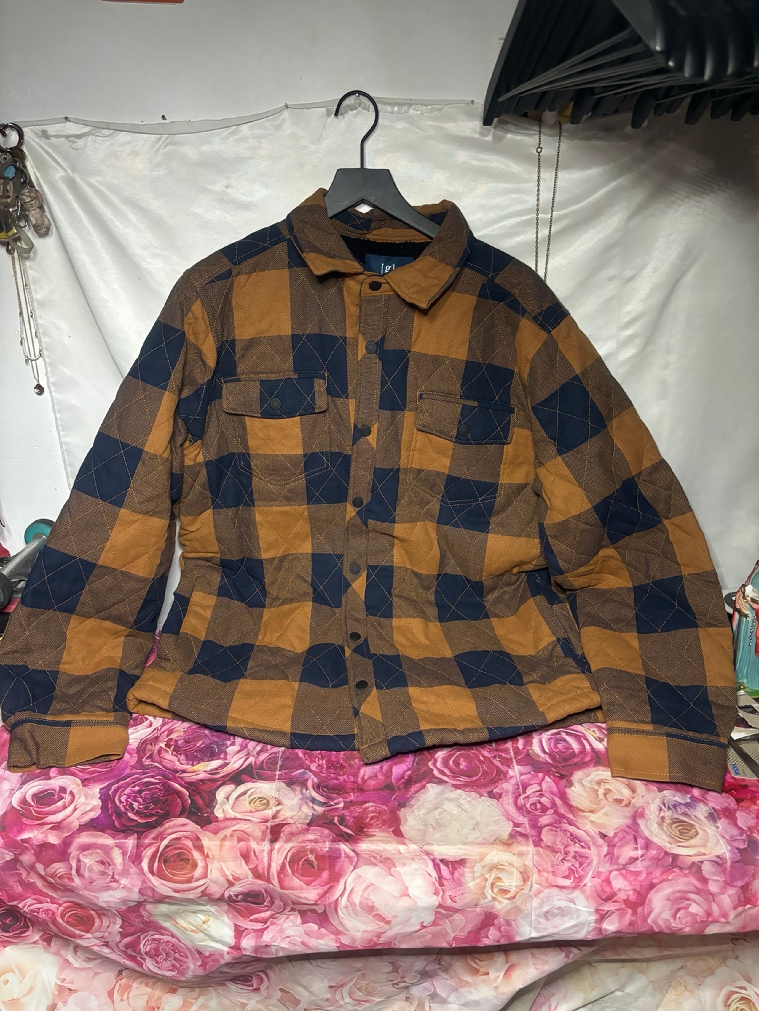 Men’s large George winter flannel coat