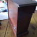 Vintage Jewelry Music Box | Mini Cabinet Style Box in Walnut Finish