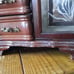 Vintage Jewelry Music Box | Mini Cabinet Style Box in Walnut Finish