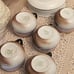 1930's Chikaramachi Demitasse Tea Cup Japan Set of 5 w/ Saucers Noritake