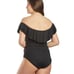 La Blanca Island Goddess Off Shoulder Swimsuit-20W