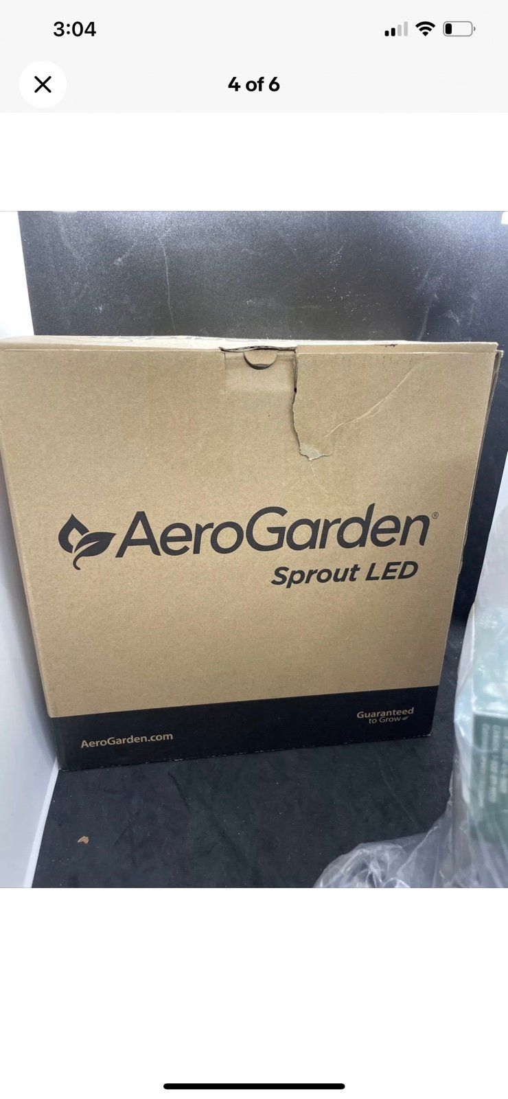 New MIRACLE-GRO AEROGARDEN SMART COUNTERTOP GARDEN MODEL 100304-BK Black