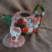 Hello Kitty and Melody Pink Pumpkin Ceramic Teapot