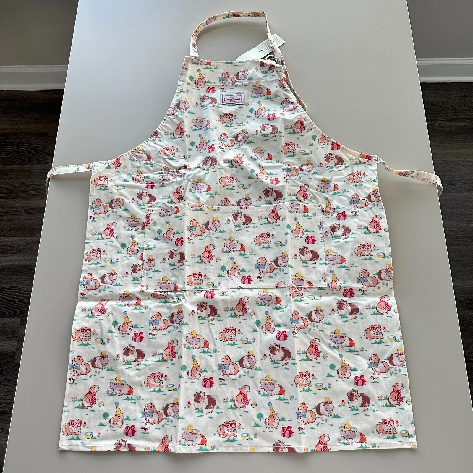 Cath Kidston Guinea Pig Coated Cotton Adjustable Apron NWT