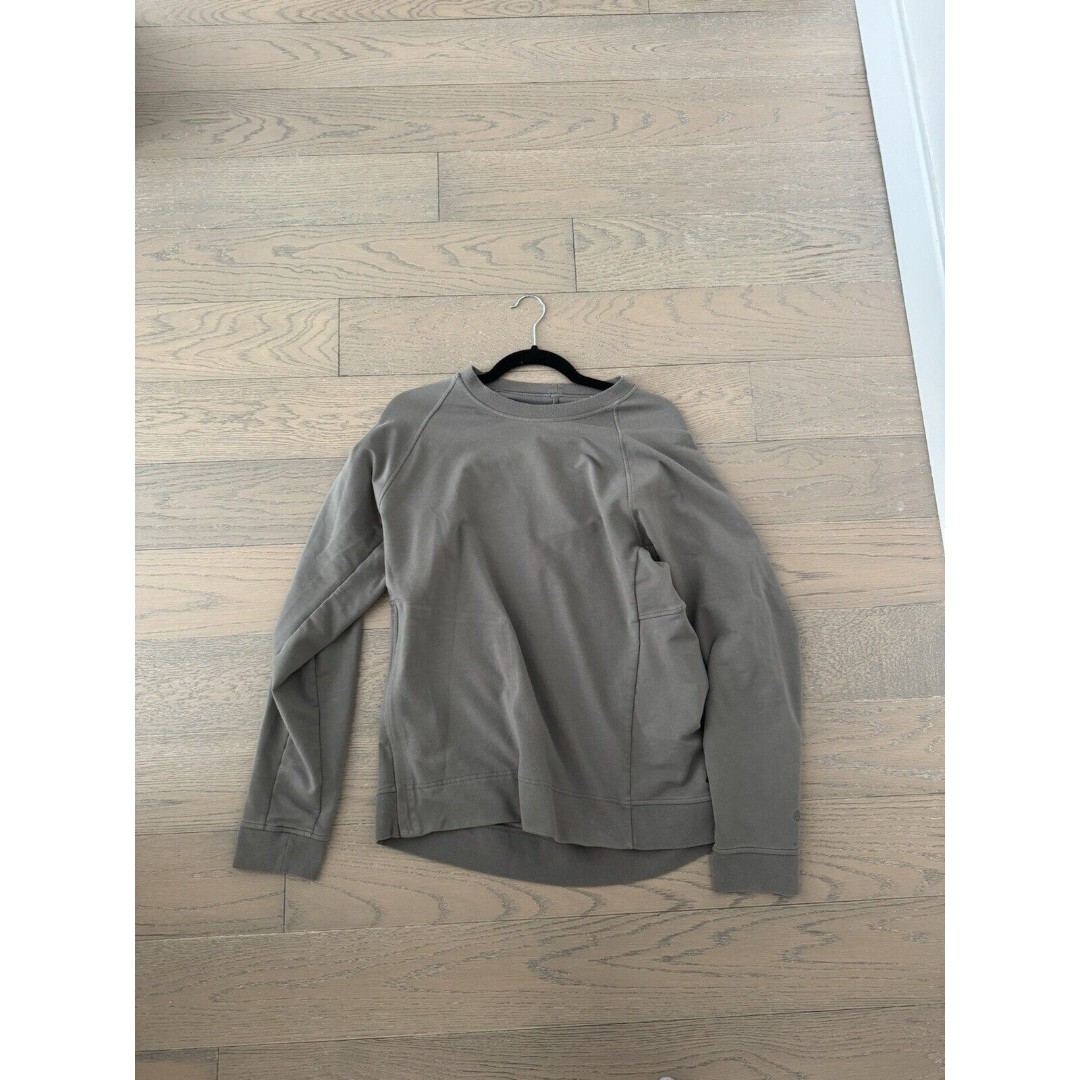 Lululemon Sweater Mens Medium City Sweat Crew Pullover Activewear Pocket