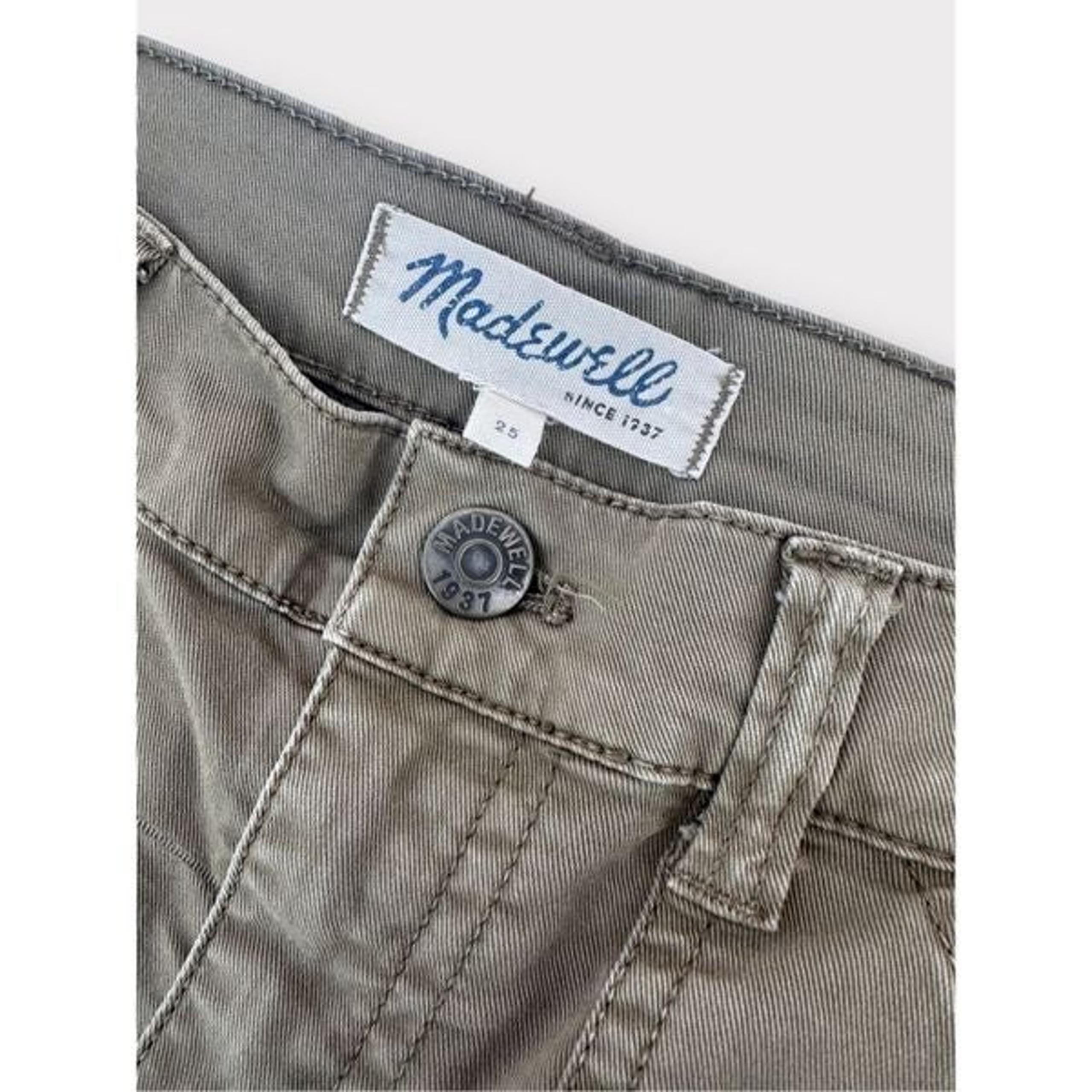 Madewell Womens Cargo Pants Skinny High Rise Gray Size 25