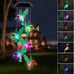 TSV Solar Changing Color Hummingbird Wind Chime, Solar Powered LED Hanging Lamp