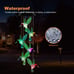 TSV Solar Changing Color Hummingbird Wind Chime, Solar Powered LED Hanging Lamp