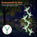 TSV Solar Changing Color Hummingbird Wind Chime, Solar Powered LED Hanging Lamp