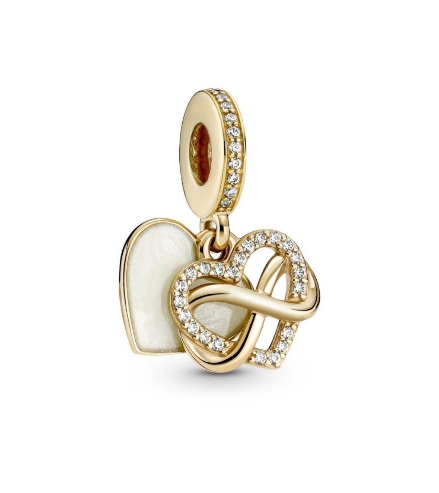 NEW Pandora Sparkling Infinity Heart Dangle Charm