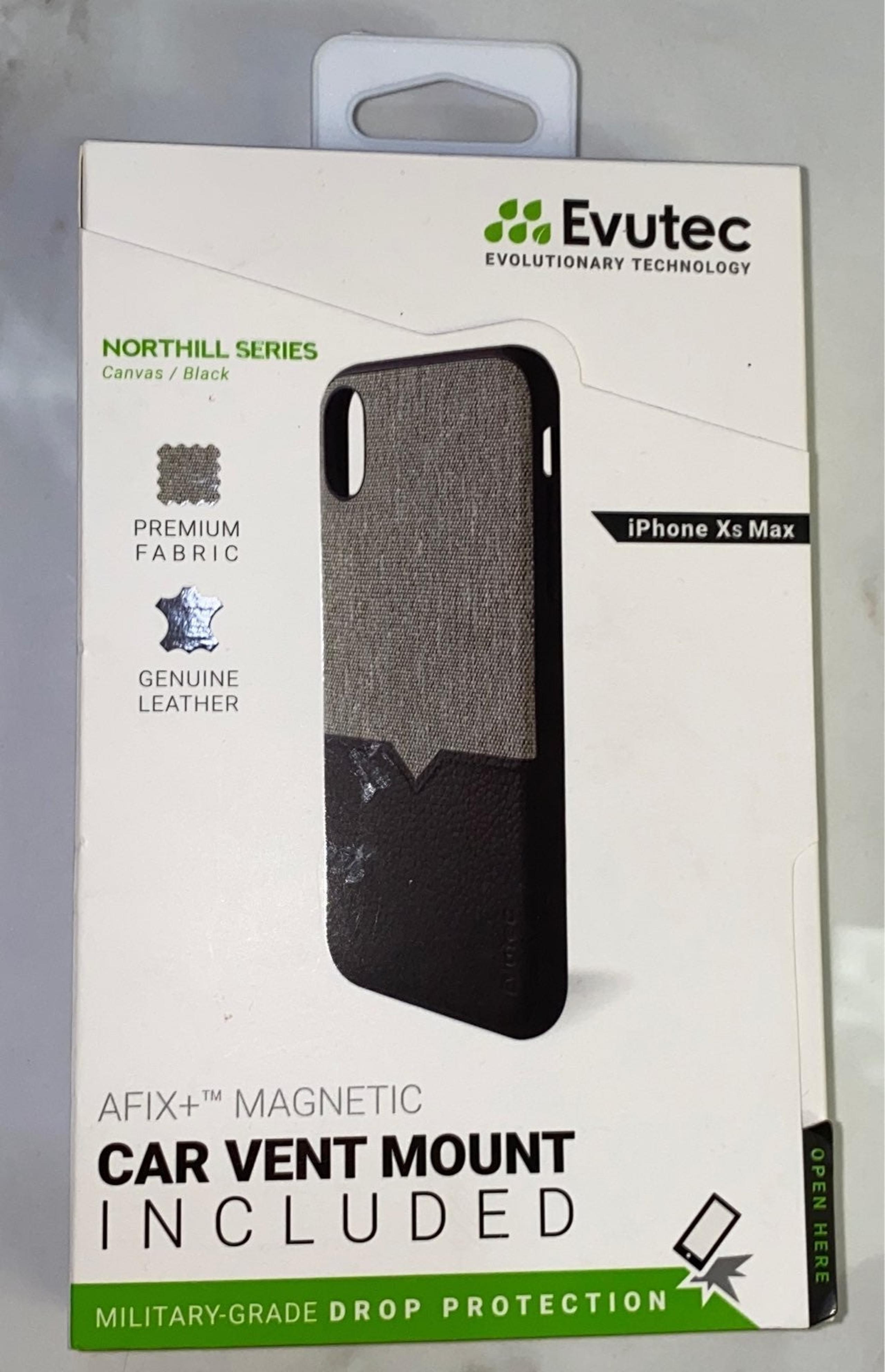 iPhone XS Max Case Evutec Leather Phone