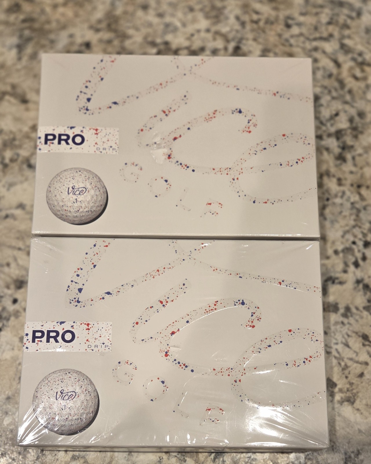 Vice Golf Pro Drip Golf Balls - Red/Blue 2 Dozen NEW!