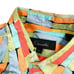 Vintage Genelli 100% Silk Dress Shirt Multi-Color Block- Men’s Size Small