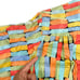 Vintage Genelli 100% Silk Dress Shirt Multi-Color Block- Men’s Size Small