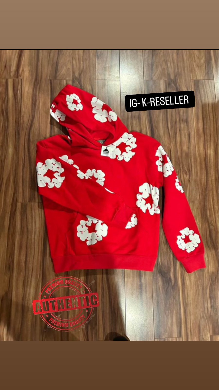 ‼️REAL‼️ DEMIN TEARS RED AND WHITE
