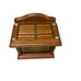 Vintage Wooden Clock Face Coaster Set