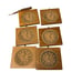 Vintage Wooden Clock Face Coaster Set