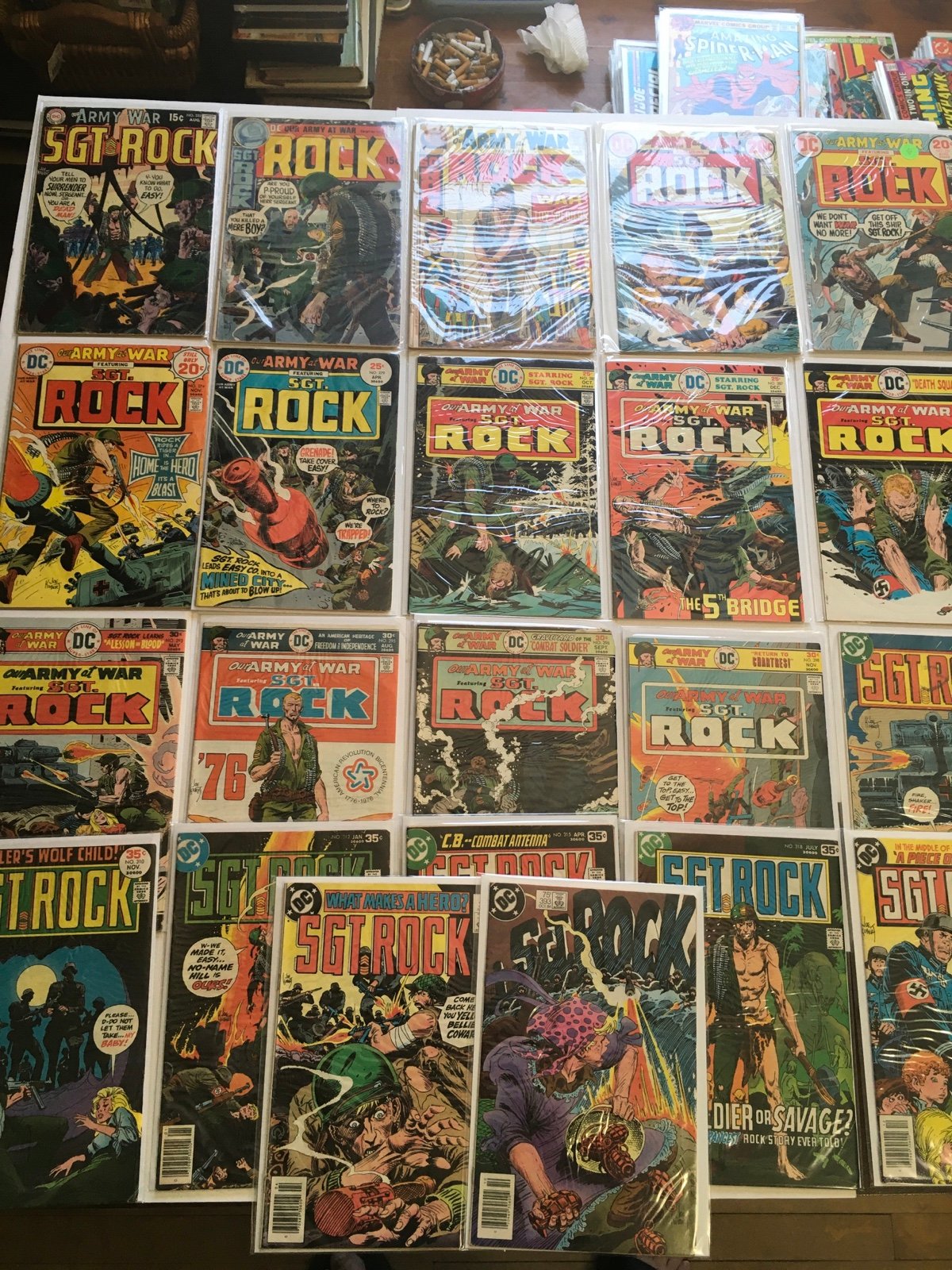 DC Comics Our Army of War Featuring Sgt Rock Comic Lot of 22 LIST IN DESCRIPTION