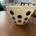 Vintage fire king black dot nesting bowl 9.5 inches