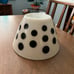 Vintage fire king black dot nesting bowl 9.5 inches