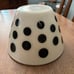 Vintage fire king black dot nesting bowl 9.5 inches