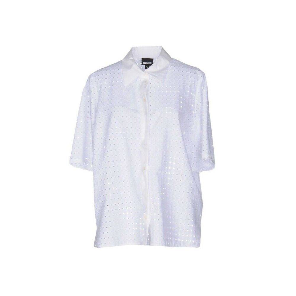 JUST CAVALLI Blouse Eyelet Lace NWT 530