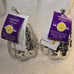 Pair of Acrylic Silver Pears with Illuminated Led fairy lights by Holiday Homes