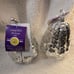 Pair of Acrylic Silver Pears with Illuminated Led fairy lights by Holiday Homes