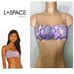 New. L*SPACE Purple snake print bikini top. XS. Retails 88