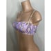 New. L*SPACE Purple snake print bikini top. XS. Retails 88