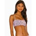 New. L*SPACE Purple snake print bikini top. XS. Retails 88
