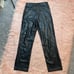 Abercrombie & Fitch The 90s Straight Ultra High Rise Vegan Leather Black Pants
