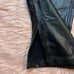 Abercrombie & Fitch The 90s Straight Ultra High Rise Vegan Leather Black Pants