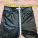 Abercrombie & Fitch The 90s Straight Ultra High Rise Vegan Leather Black Pants