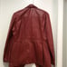 Vintage Burgandy Real Leather Blazer