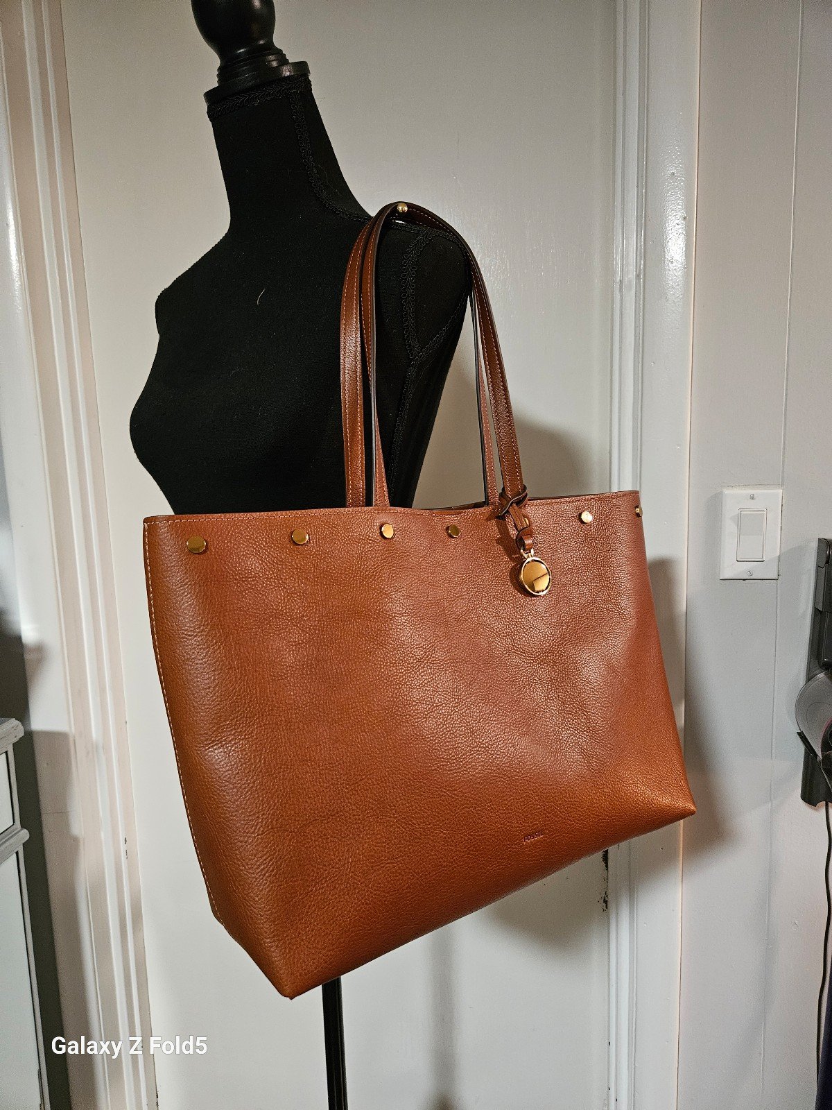 Fossil Jessie Leather Tote with wristlet