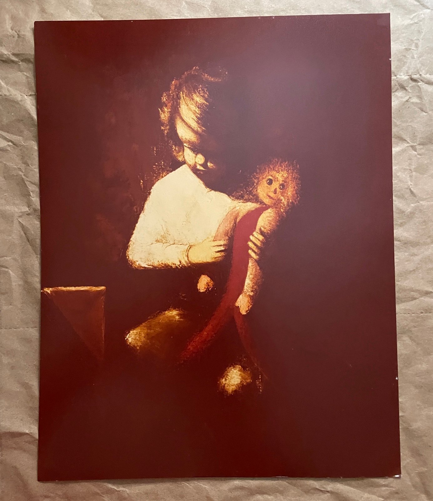 Vintage Girl W/Doll Art Print