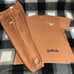 VS PINK CAMPUS SWEATPANTS & CAMPUS TEE IN TOFFEE LIMITED EDITION SIZE LARGE